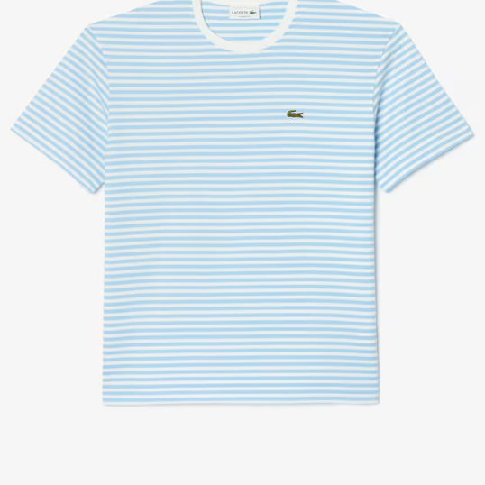 Camiseta Listrada de Algodão Pesado
