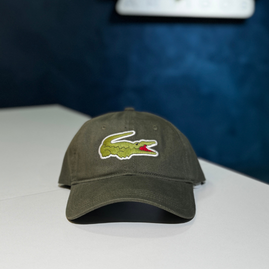 Boné Lacoste verde Militar